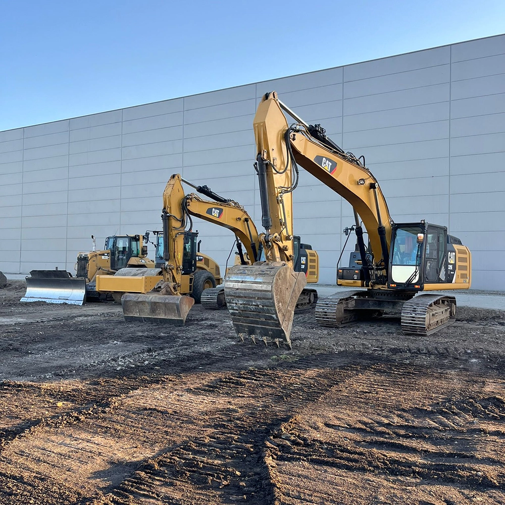 excavatoare și buldozere pentru construcții