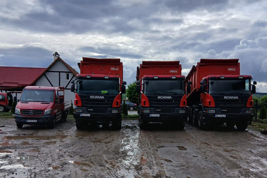 utilaje folosite la construcția de platforme industriale